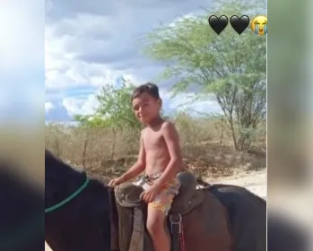 Menino de 7 anos morre após levar coice de cavalo no Sertão de Alagoas