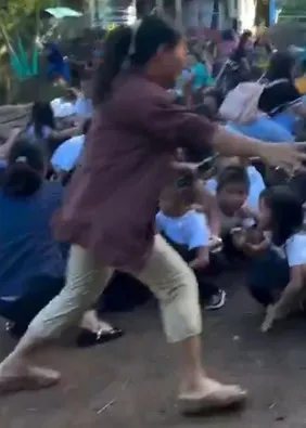 Crianças em pânico: veja imagens do terremoto nas Filipinas