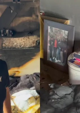 Regis Danese mostra casa destruída após incêndio e choca: "Bíblias ficaram intactas"