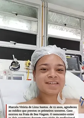 Jovem que perdeu a perna em ataque de tubarão fala pela 1ª vez; vídeo