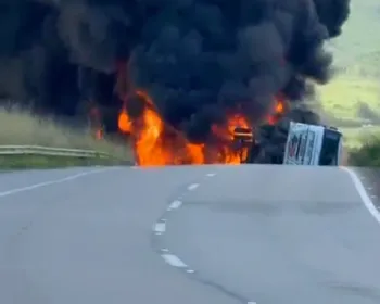 BR-101 é totalmente liberada após explosão de caminhão; veja o vídeo!