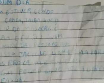Escola identifica aluna como responsável por bilhete com ameaças em Coruripe