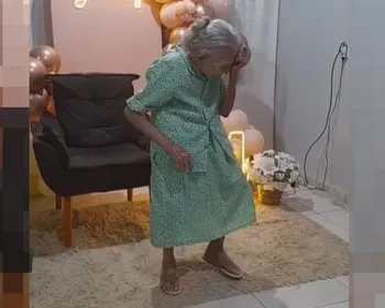 Mulher de 104 anos viraliza dançando Luiz Gonzaga no aniversário