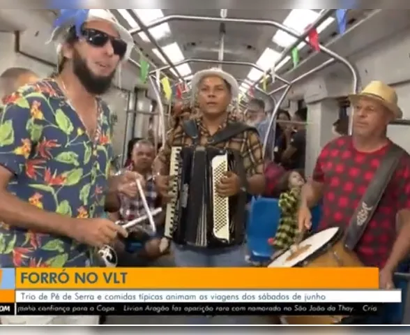 Forró no VLT abre junho em Maceió com música, dança e clima junino nos trilhos