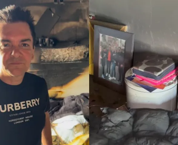 Regis Danese mostra casa destruída após incêndio e choca: "Bíblias ficaram intactas"
