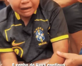 Assista: menino de Joaquim Gomes explode com gol do Brasil e vídeo emociona Alagoas