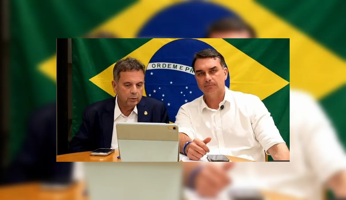 Vídeo: Flávio Bolsonaro anuncia Marina Candia e Arthur Lira ao Senado em Alagoas