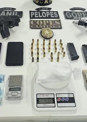 Operação prende suspeito e apreende cocaína, arma e R$ 10 mil no Sertão de Alagoas