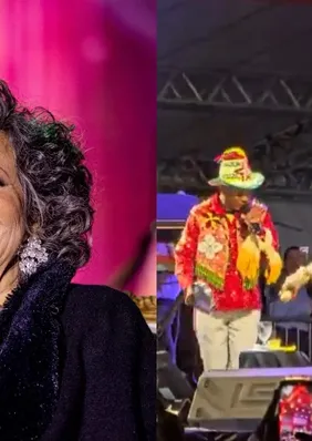 Assista ao momento em que Alcione cai no palco durante show