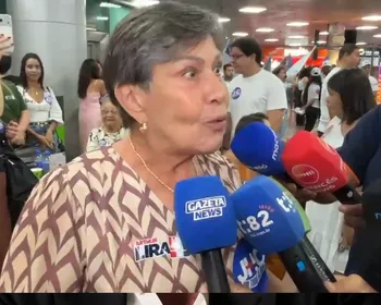 Célia revela escolha pela vice e diz que quer ver JHC “dar um show” em Alagoas