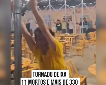 China: tornado arremessa homem para fora de apartamento no 12º andar