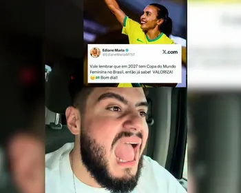 Deputada acusa influencer de violência de gênero: "Quer jogar bola também?"