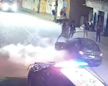 Guarda Municipal usa extintor e salva família durante incêndio em carro no Sertão de AL