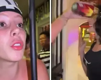 Malévola joga bebida no rosto de Bella Longuinho durante briga no 'Rancho do Maia'