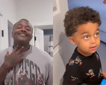 Menino de 4 anos viraliza ao ver o pai sem barba pela primeira vez