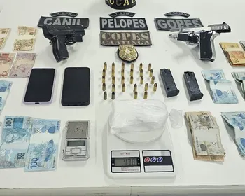 Operação contra o tráfico apreende cocaína, arma e R$ 10 mil no Sertão de Alagoas