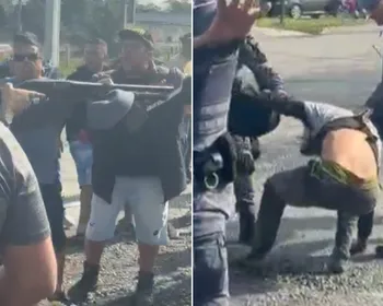 PMs e caminhoneiros entram em confronto durante greve no litoral