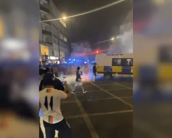 Torcedores e policiais entram em confronto após eliminação de Marrocos