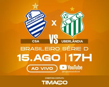 CSA x Uberlândia: onde assistir ao vivo, horário e transmissão da TV Gazeta de Alagoas