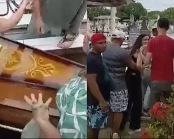 VÍDEO: filhos abrem caixão e acusam madrasta de maus-tratos no Pará