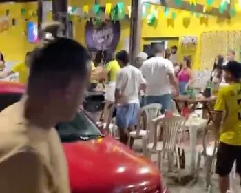 Vídeo mostra briga generalizada entre torcedores após eliminação do Brasil
