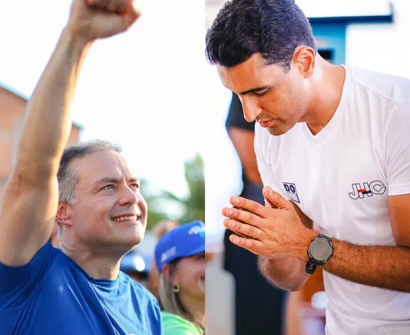 Renan Filho e JHC começam dia decisivo com “história de novo” e “fé na mudança”; veja
