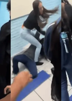 Aluna dá socos e chutes na cabeça de funcionária de escola; veja vídeo