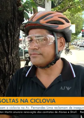 Ciclistas denunciam riscos causados por tábuas soltas em ciclovia da Fernandes Lima