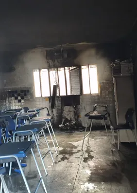 Incêndio atinge sala de escola em Arapiraca; aulas estão suspensas até segunda
