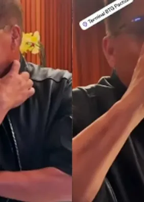 Leonardo brinda 30 dias sem beber álcool com copo de cerveja: "Nunca mais"