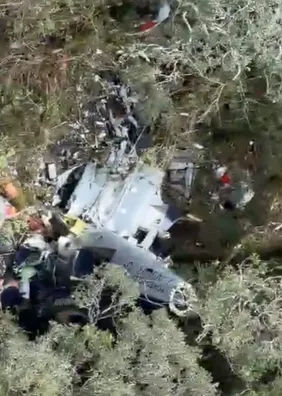 Vídeo mostra destroços de helicóptero que caiu com cantor Rick e outras 4 pessoas