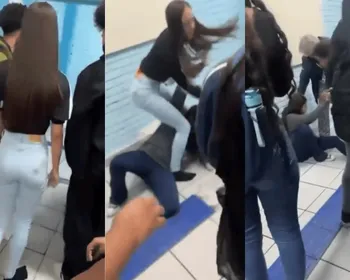Aluna dá socos e chutes na cabeça de funcionária de escola; veja vídeo