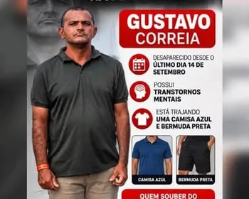 Família procura homem de 29 anos desaparecido em Arapiraca