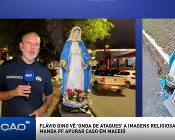 Imagem de Nossa Senhora vandalizada em Maceió volta ao local após caso entrar em investigação da PF