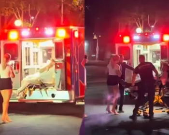Influencers causam revolta ao bloquearem ambulância para sessão de fotos