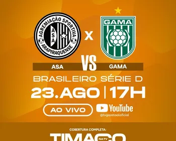 Transmissão ao vivo de ASA x Gama: confira horário e onde assistir