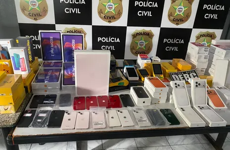 iPhones, iPads e mais: polícia apreende produtos eletrônicos avaliados em mais de R$ 500 mil
