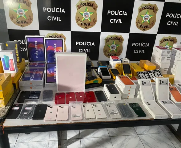 iPhones, iPads e mais: polícia apreende produtos eletrônicos avaliados em mais de R$ 500 mil