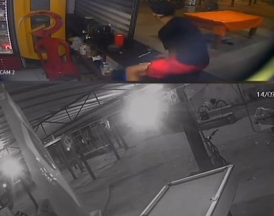 Briga entre torcedores é flagrada por câmeras de segurança em bar no Jacintinho