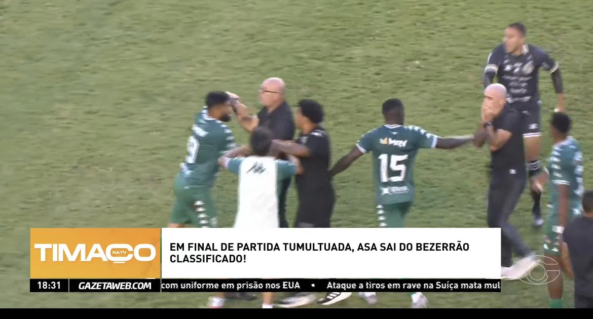 Confusão antecipa fim da partida entre Gama e ASA; veja o vídeo
