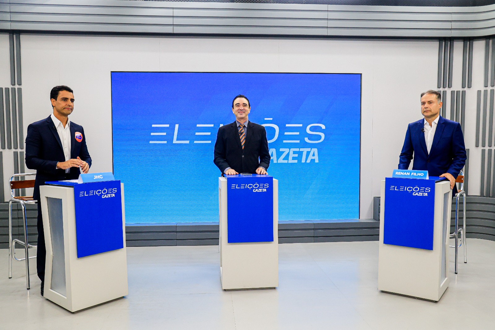 Reveja o único debate da campanha com JHC e Renan Filho frente a frente