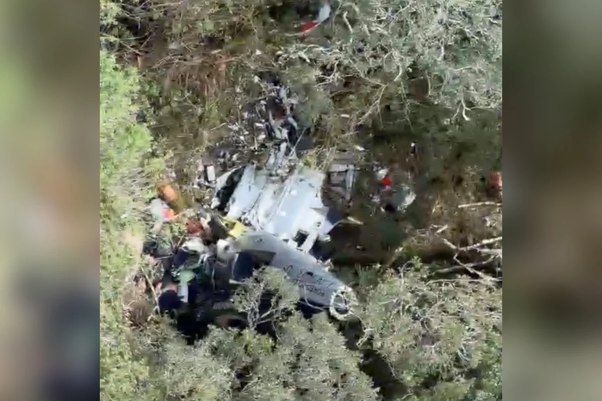 Vídeo mostra destroços de helicóptero que caiu com cantor Rick e outras 4 pessoas