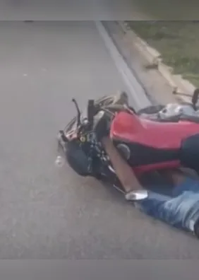 Acidente de motocicleta no Tabuleiro deixa duas vítimas feridas