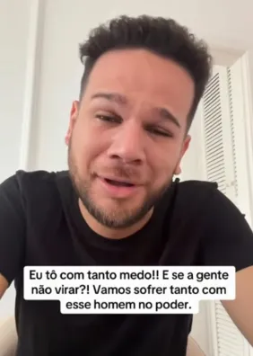 Em lágrimas, influenciador pede votos para Lula e diz temer derrota