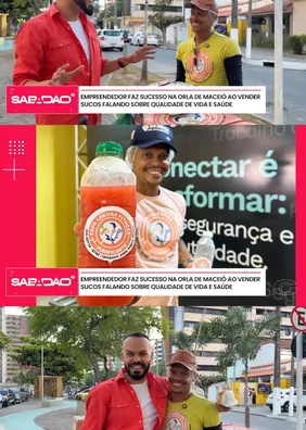 Empreendedor vende sucos naturais em Maceió e transforma história da mãe em missão