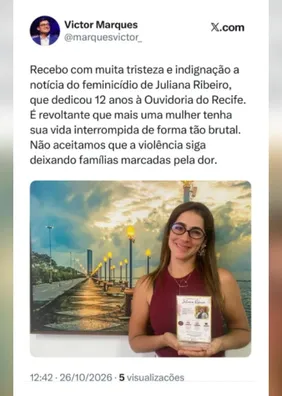 Servidora é morta a tiros pelo marido em festa de apuração das eleições