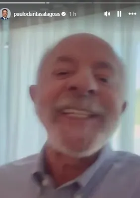 Lula pede votos a jovens de Batalha em vídeo divulgado por Paulo Dantas