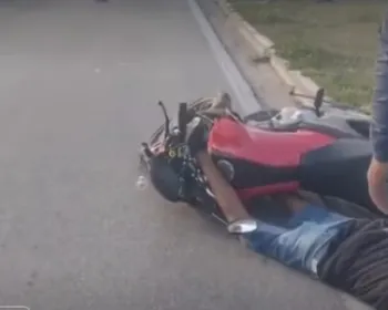 Acidente de motocicleta no Tabuleiro deixa duas vítimas feridas
