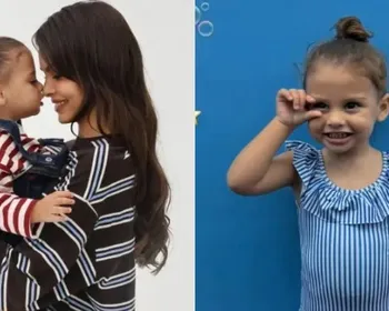 Amanda Kimberlly mostra filha com Neymar em aula de natação