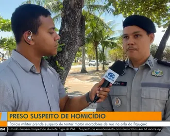 Suspeito de atacar moradores de rua é preso após duas tentativas de homicídio em Maceió